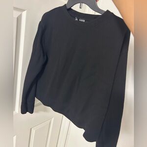 ZARA Black Crewneck Sweater